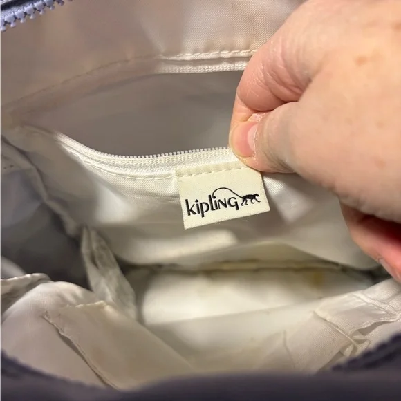 Kipling Dusty Blue Backpack - Picture 12 of 13